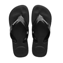 Chinelo Havaianas Top Max Confort Original Masculino Anatômica Tiras Largas Preto ou Azul Chinelo Havaianas Top Max Confort Original Masculino Anatômica Tiras Largas Preto ou Azul