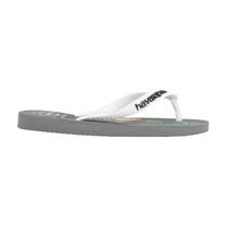 Chinelo Havaianas Top Minecraft Adulto Cinza/Branco Chinelo Havaianas Top Minecraft Adulto Cinza/Branco