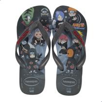Chinelo Havaianas Top Naruto Fc Cinza