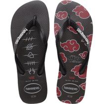 Chinelo Havaianas Top Naruto Preto Unissex