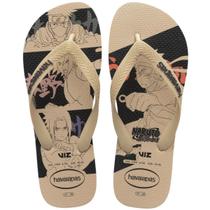 Chinelo Havaianas Top Naruto Unissex Areia