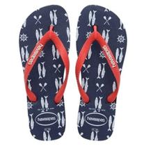 Chinelo Havaianas Top Nautical Mar/Verm Rubi