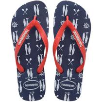Chinelo Havaianas Top Nautical - Marinho e Vermelho Chinelo Havaianas Top Nautical - Marinho e Vermelho