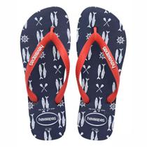 Chinelo Havaianas Top Nautical Unissex Marinho Vermelho