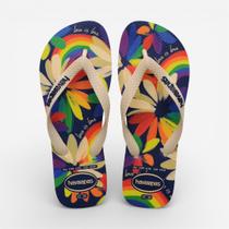 Chinelo Havaianas Top Pride Bege