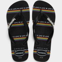 Chinelo Havaianas Top Pride FC Feminino - Preto - 41/42 Chinelo Havaianas Top Pride FC Feminino - Preto - 41/42