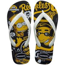 Chinelo Havaianas Top Simpsons Preto Bart - Masculino