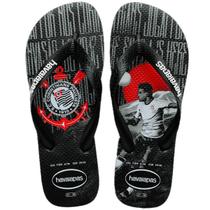 Chinelo Havaianas Top Times Corinthians Adulto Preto