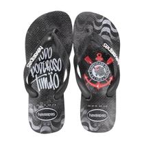 Chinelo Havaianas Top Times Corinthians Preto Chinelo Havaianas Top Times Corinthians Preto