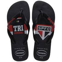 Chinelo Havaianas Top Times São Paulo - Masculino - Preto - Chinelo Havaianas Top Times São Paulo - Masculino - Preto -