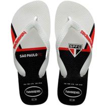 Chinelo Havaianas Top Times São Paulo Unissex Branco Preto