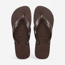 Chinelo Havaianas Top Tiras Café