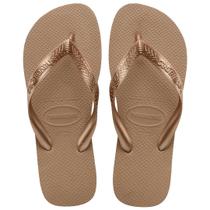 Chinelo Havaianas Top Tiras Rose Gold Feminino 37-38 BR