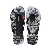 Chinelo Havaianas Top Vasco Oficial Times Original Unissex Adulto Confortável Chinelo Havaianas Top Vasco Oficial Times Original Unissex Adulto Confortável