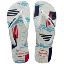 Chinelo Havaianas Trend Masculino - Branco e Marinho