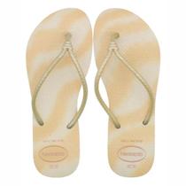 Chinelo Havaianas Tube Gloss Feminino Bege Palha Chinelo Havaianas Tube Gloss Feminino Bege Palha
