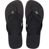 Chinelo Havaianas Unissex Brasil 43/44 Preto Chinelo Havaianas Unissex Brasil 43/44 Preto