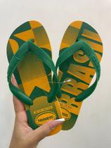 Chinelo Havaianas Vai Brasil Cor:Amarelo PopTamanho:29/30