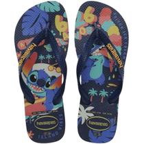 Chinelo Havainas Unissex Top Disney Classics Sticth Marinho