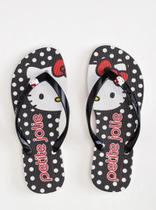 Chinelo hello kitty petite jolie fresh preto original pj7206 Chinelo hello kitty petite jolie fresh preto original pj7206