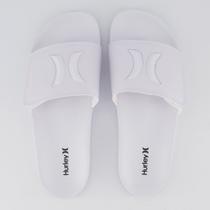 Chinelo Hurley Slide tiras autocolantes Branco