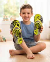 Chinelo Infantil Anatômico Menino Uso Casual Leve E Macio