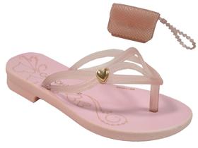 Chinelo Infantil C/Bolsa Grendha Bela Cacau R.18378 Chinelo Infantil C/Bolsa Grendha Bela Cacau R.18378