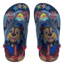 Chinelo Infantil Com Elástico Patrulha Canina Ipanema 27296 Azul