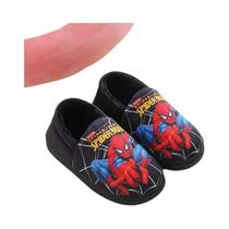 Chinelo Infantil de Algodão Homem-Aranha - Quentinho para Outono/Inverno Chinelo Infantil de Algodão Homem-Aranha - Quentinho para Outono/Inverno