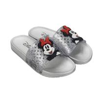 Chinelo Infantil Disney Mania Minnie Cinza Vidro Grendene Kids 22994-BE802