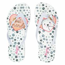 Chinelo Infantil Fe minino Menina Slim Cachorrinho, Magicc bolsas