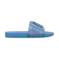 Chinelo Infantil Feminino Grendene Disney Azul Glitter 22994