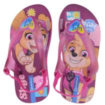 Chinelo Infantil Feminino Ipanema Patrulha Canina Rosa 27296