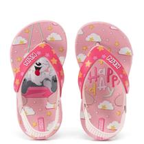 Chinelo Infantil Feminino klin Acqua Sandália de Dedo Com Elástico Para Menina 442128