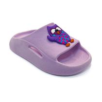 Chinelo Infantil Feminino Menina Nuvem Coruja Antiderrapante Macio Confortável Passeio Estilosa Tamanho:21/22Cor:lilas