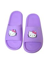 Chinelo infantil feminino slide juvenil hello adulto kitty confortavel flexivel