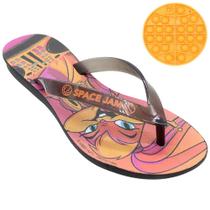 Chinelo Infantil Feminino Space Jam + Brinquedo Pop It Preto