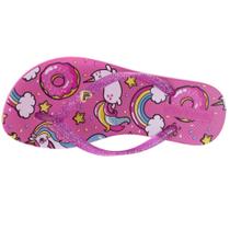 Chinelo Infantil Feminino Unicornio Kids Menina Terra e Água