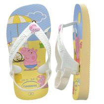 Chinelo Infantil Havaianas Baby Peppa Pig com Elástico