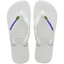 Chinelo Infantil Havaianas Brasil Logo Branco - 4110 Chinelo Infantil Havaianas Brasil Logo Branco - 4110
