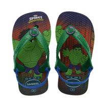 Chinelo Infantil Havaianas Hulk Marvel Verde