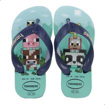 Chinelo Infantil Havaianas Kids Minecraft Azul