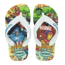 Chinelo Infantil Havaianas Kids Top Marvel II Branco Chinelo Infantil Havaianas Kids Top Marvel II Branco