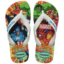 Chinelo Infantil Havaianas Kids Top Marvel Tira Larga Heróis
