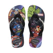 Chinelo Infantil Havaianas Marvel Preto