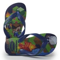 Chinelo Infantil Havaianas Masculino MINECRAFT 24/25