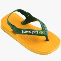 Chinelo Infantil Havaianas New Baby Brasil Logo Amarelo Pop Chinelo Infantil Havaianas New Baby Brasil Logo Amarelo Pop