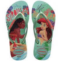 Chinelo Infantil Havaianas Slim Princess Feminino - Verde