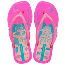 Chinelo Infantil Ipanema Barbie Puffer Day Rosa Glitter