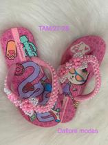 Chinelo infantil Ipanema bordado 27/28